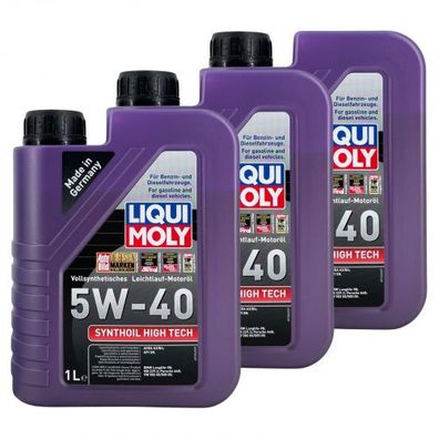 Liqui Moly Synthoil High Tech 5W-40 3x1 Liter