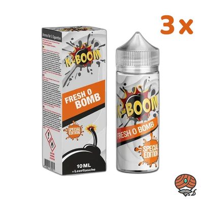 K-BOOM Fresh O Bomb Longfill Aroma für E-Zigaretten 3x 10ml