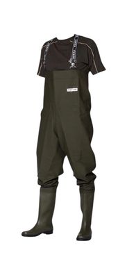 Ocean PVC Wading Suit Wathosenanzug Angelanzug Gr.49 Grün