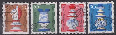 Berlin 1972 gestempelt Für die Wohlfahrtspflege MiNr. 435-438 Schachfiguren
