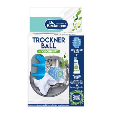 Dr. Beckmann Trocknerball inklusive Wäscheduft Probe Packung