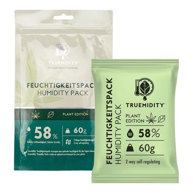 Truemidity 58% RH, Pack à 60g Befeuchtungssystem Plant Edition