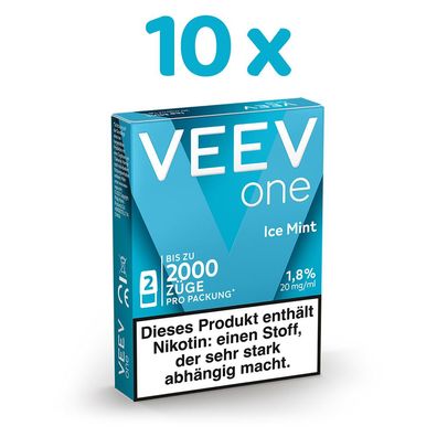 VEEV one Pod ICE MINT 20mg/ml Nikotin 10x 2 Pods