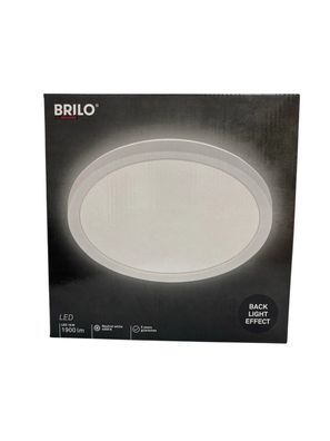 Briloner - LED Deckenlampe mit indirektem Licht, flach, neutralweißes Licht