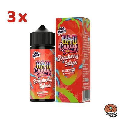 BAD Candy Strawberry Splash Longfill Aroma für E-Zigaretten 3x 10ml
