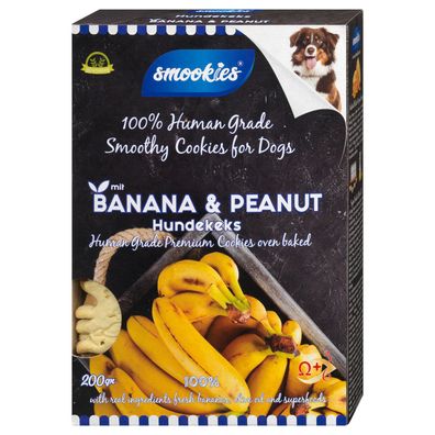 Smookies Banane & Erdnuss, 200g - ein Keks, den Hunde lieben!