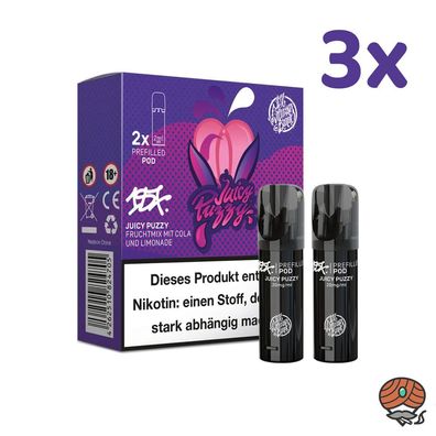 187 Strassenbande Pod JUICY PUZZY 20mg/ml Nikotin, 3x * 2 PODS*