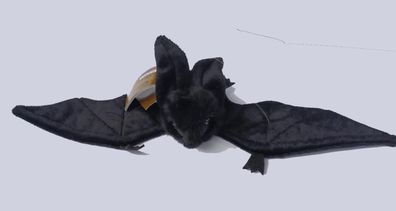 Plüsch Fledermaus schwarz ca. 37 cm Spannweite, aufhängbar