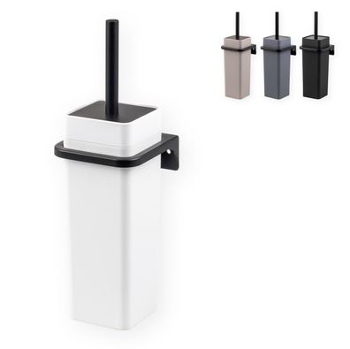 bremermann WC-Garnitur SAVONA Softtouch inkl. Wandhalterung, eckig