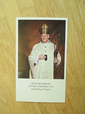 Verstorbener Erzbischof von Regina Daniel J. Bohan - Autogrammkarte!!!