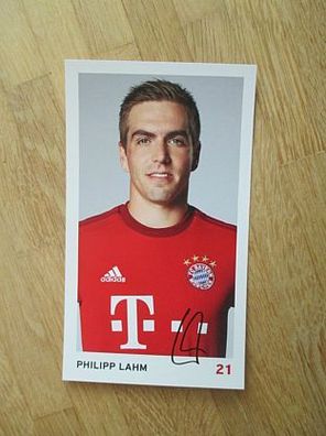 FC Bayern München Saison 15/16 Philipp Lahm - handsigniertes Autogramm!!!