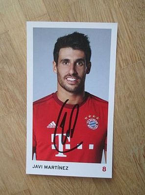 FC Bayern München Saison 15/16 Javi Martinez - handsigniertes Autogramm!!!