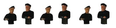 Roco H0 40001 Figuren-Set 3-tlg. Lokführer Heizer bemalt für Dampfloks 1:87