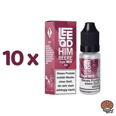 LEEQD Himbeere 12mg/ml Nikotin, Liquid 10x 10ml