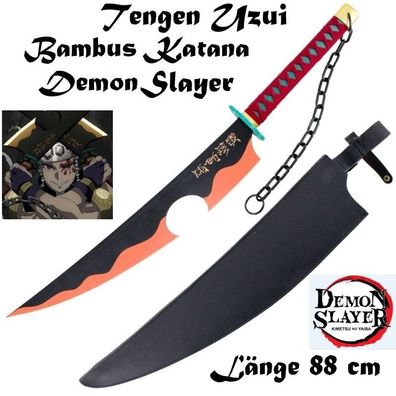 NEU Demon Slayer Tengen Uzui Bambus Katana Schwert 88cm für Cosplay Anime Manga