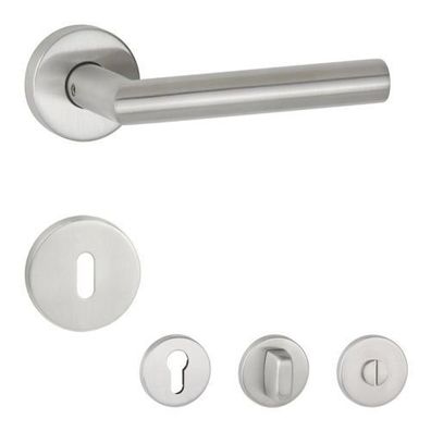 Türgriff Aptec 1802/2073 Rosettengarnitur Türdrücker Edelstahl matt