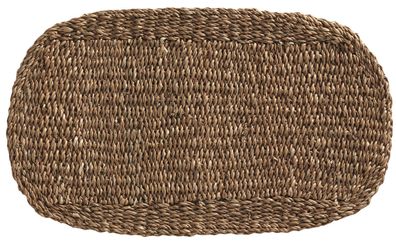 Seetangmatte natur oval 75x45 cm