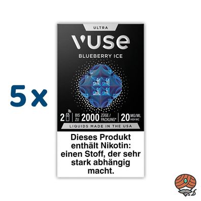 Vuse ULTRA Pods Blueberry Ice 20mg/ml Nikotin 5x 2 Pods