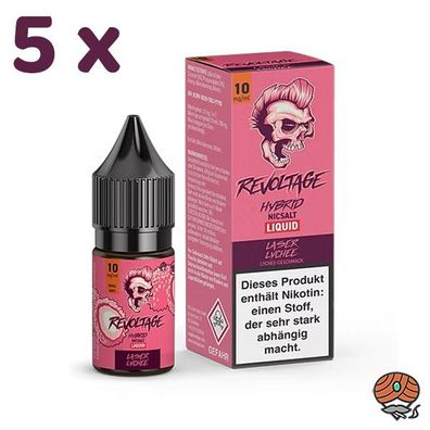 Revoltage LASER LYCHEE 10mg/ml Nikotin, 50/50 Liquid 5x 10ml