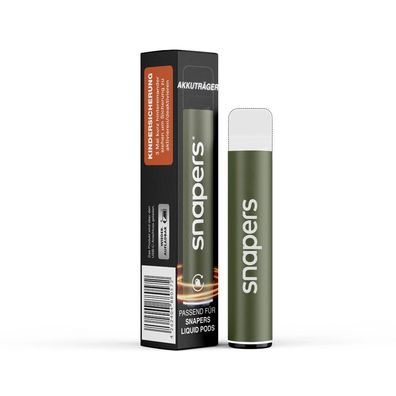 Snapers eco+ E-Zigaretten System Akkuträger 500mAh Olivgrün für eco+ Pods