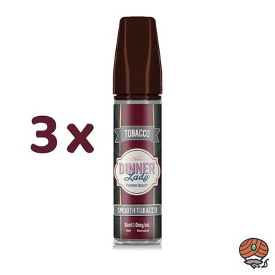 Dinner Lady SMOOTH Tobacco Longfill Aroma für E-Zigaretten - Tobacco 3x 14ml
