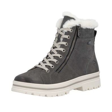 Remonte Schnürstiefel - Grau Leder