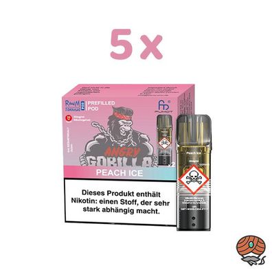 RandM Tornado POD Peach Ice 20mg/ml Nikotin 5x 2 Pods