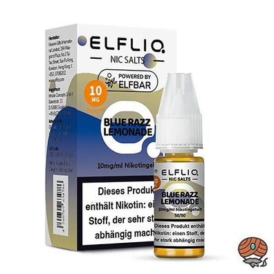 ELFLIQ by ELFBAR Blue Razz Lemonade * 10mg/ml* Nikotinsalz, Liquid 10ml