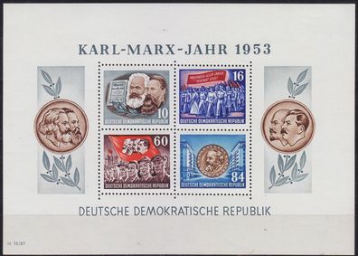 Germany DDR [1953] MiNr 3892-95 Block 9 A ( * /mh ) [03]