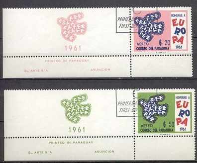 Paraguay [1961] Europa Mitläufer ( O/used ) Etwas Besonderes