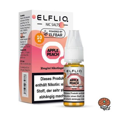 ELFLIQ by ELFBAR Apple Peach * 10mg/ml* Nikotinsalz, Liquid 10ml