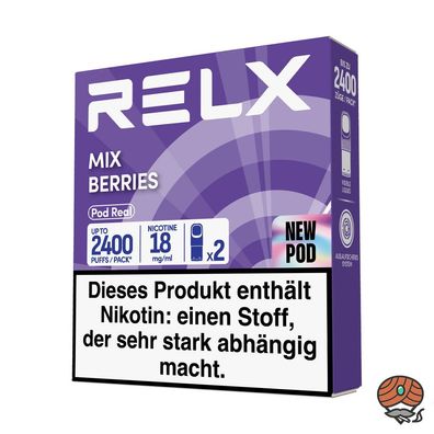 RELX POD REAL Mix Berries 18mg/ml Nikotin à 2 Pods