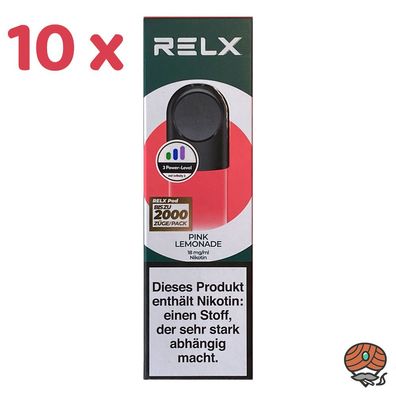 RELX Pods PINK Lemonade 18mg/ml Nikotin 10x 2 Pods
