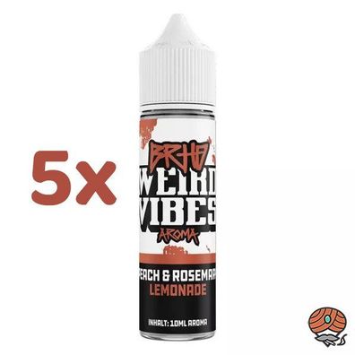 BRHD Barehead Weird Vibes Peach & Rosemary Lemonade, Longfill Aroma 5x 10ml
