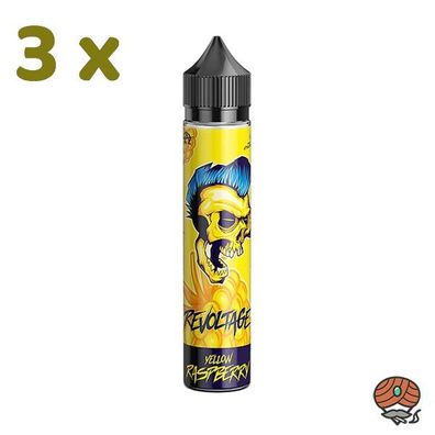 Revoltage YELLOW Raspberry Longfill Aroma für E-Zigaretten 3x 15ml