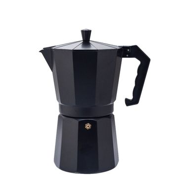 Espressokocher geeignet für alle Herdarten - Mokka-Pot in Schwarz
