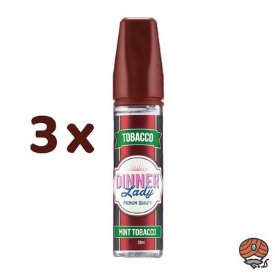 Dinner Lady MINT Tobacco Longfill Aroma für E-Zigaretten - Tobacco 3x 14ml