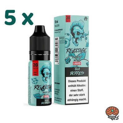 Revoltage AQUA Berries 20mg/ml Nikotin, 50/50 Liquid 5x 10ml