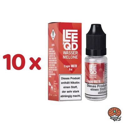 LEEQD Wassermelone 12mg/ml Nikotin, Liquid 10x 10ml