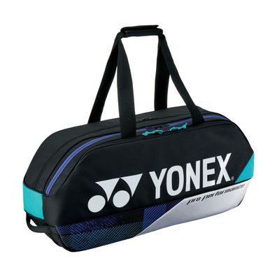Yonex Pro Tournament Bag Black/Silver Tennistasche Badmintontasche