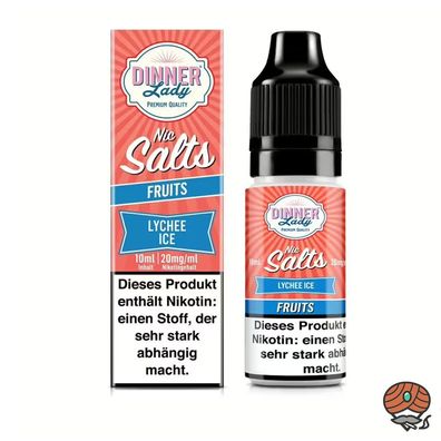 Dinner Lady Lychee Ice Nikotinsalz 20mg/ml Nikotin 50/50 Liquid 10ml