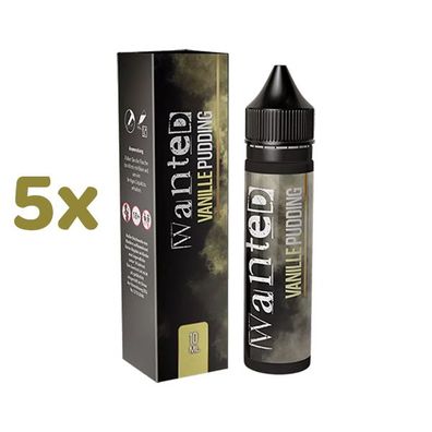 Wanted Vanillepudding Longfill Aroma für E-Zigaretten 5x 10ml