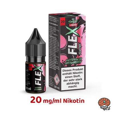 FLEX Overdosed by Revoltage Strawberry 20mg/ml Nikotin, 50/50 Liquid 10ml