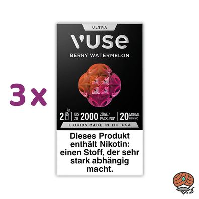 Vuse ULTRA Pods Berry Watermelon 20mg/ml Nikotin 3x 2 Pods