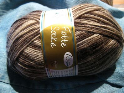 150g Sockenwolle color 6 fach von Rellana Nr1606 Farbe siehe Foto