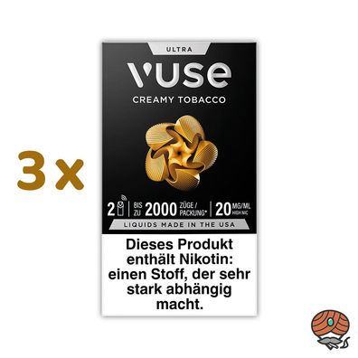 Vuse ULTRA Pods Creamy Tobacco 20mg/ml Nikotin 3x 2 Pods