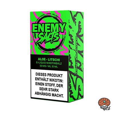 Enemy Salts Aloe Vera Litschi 18mg/ml Nikotinsalz, 10ml Liquid