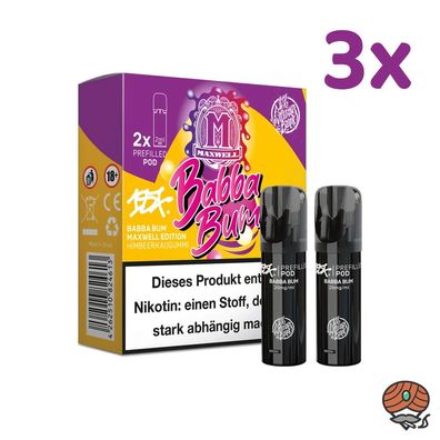 187 Strassenbande Pod BABBA BUM 20mg/ml Nikotin, 3x * 2 PODS*