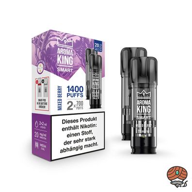 Aroma King SMART POD Mixed Berry 20mg/ml Nikotin à 2 Pods