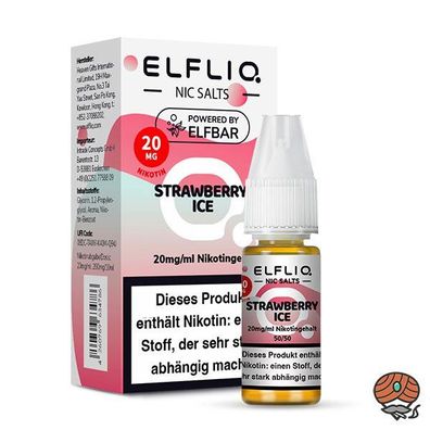 ELFLIQ by ELFBAR Strawberry Ice * 20mg/ml* Nikotinsalz, Liquid 10ml